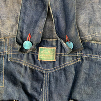 1940’s/50’s Jack Rabbit Low Back Denim Overalls 35” x 32”