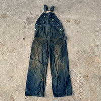 1940’s/50’s Jack Rabbit Low Back Denim Overalls 35” x 32”