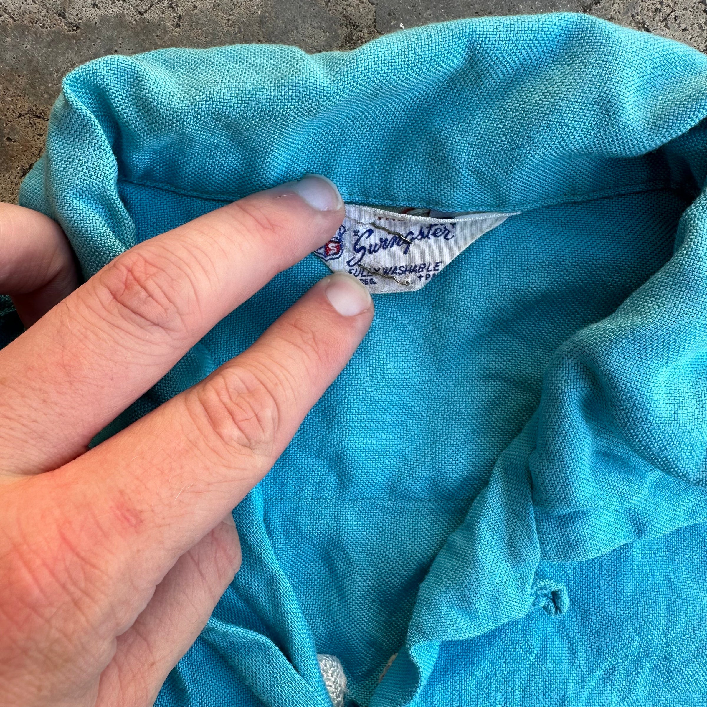 1960’s Alaskan Barber College Bowling Shirt Size 42