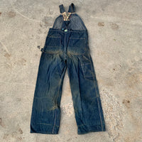 1940’s/50’s Jack Rabbit Low Back Denim Overalls 35” x 32”