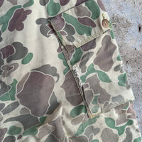 1950’s Repaired Frogskin Camo Hunting Pants 32” - 34” x 29”