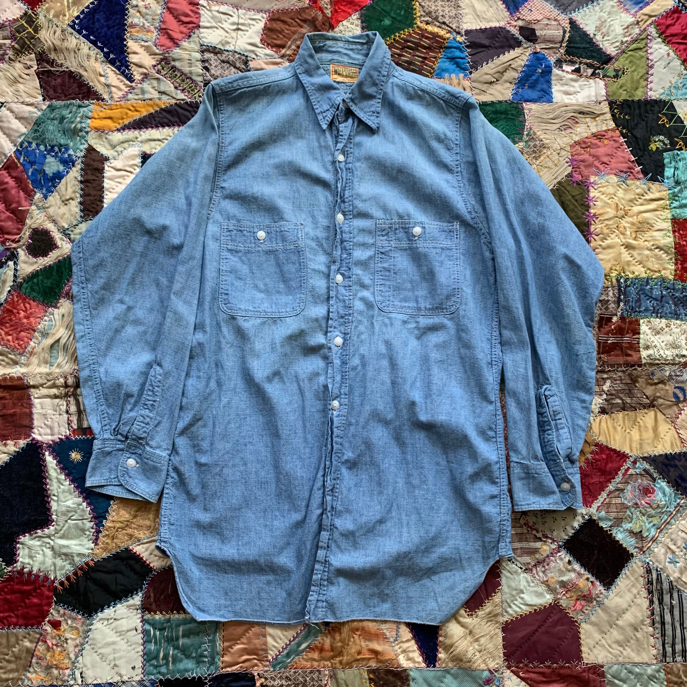 1940’s Watertown’s Big Shirt Brand Chambray Work Shirt