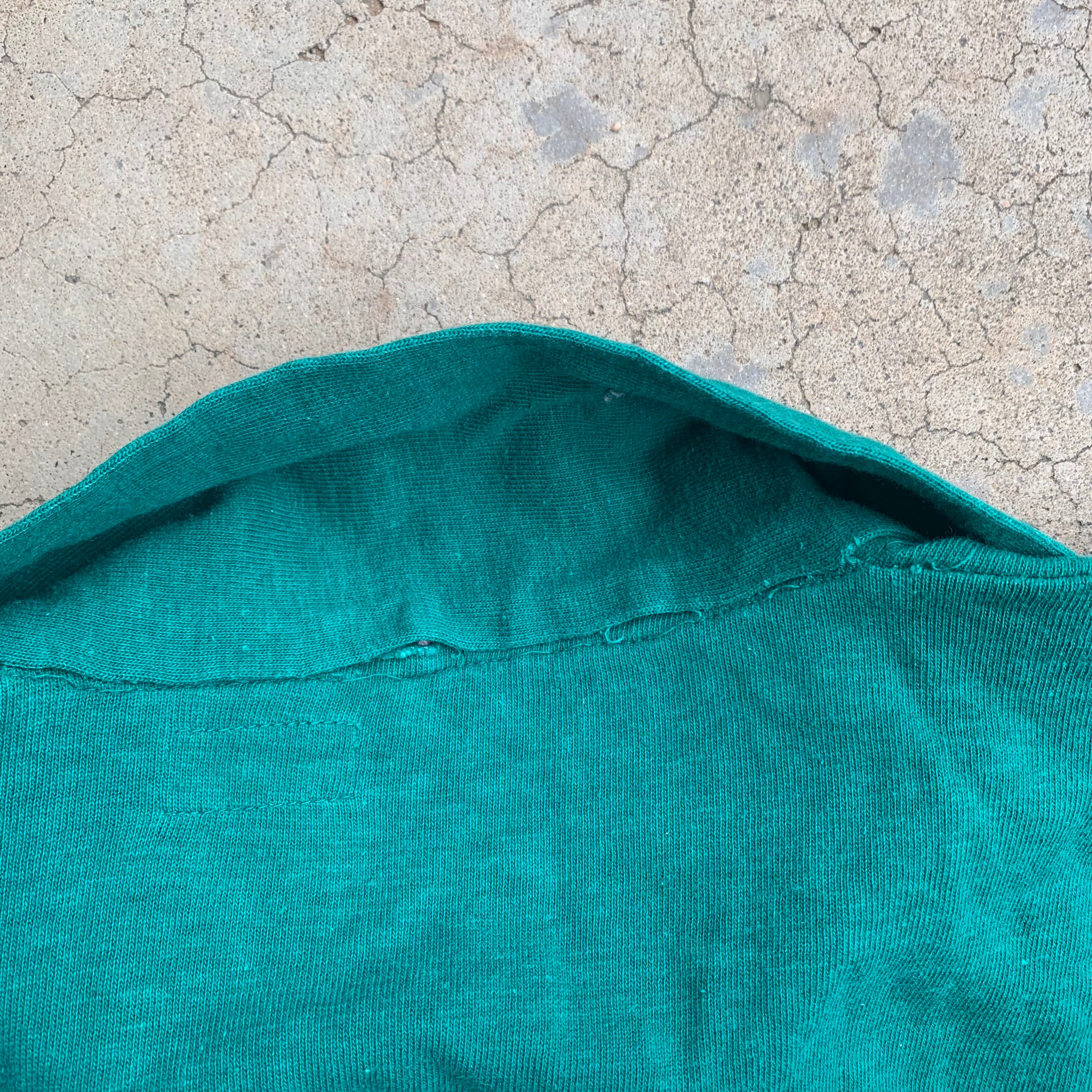 1950's Lace Front Numbered Cotton Knit Jersey Small