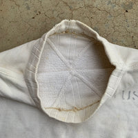 1940’s Thrashed WWII Stenciled Double V Sweatshirt Small