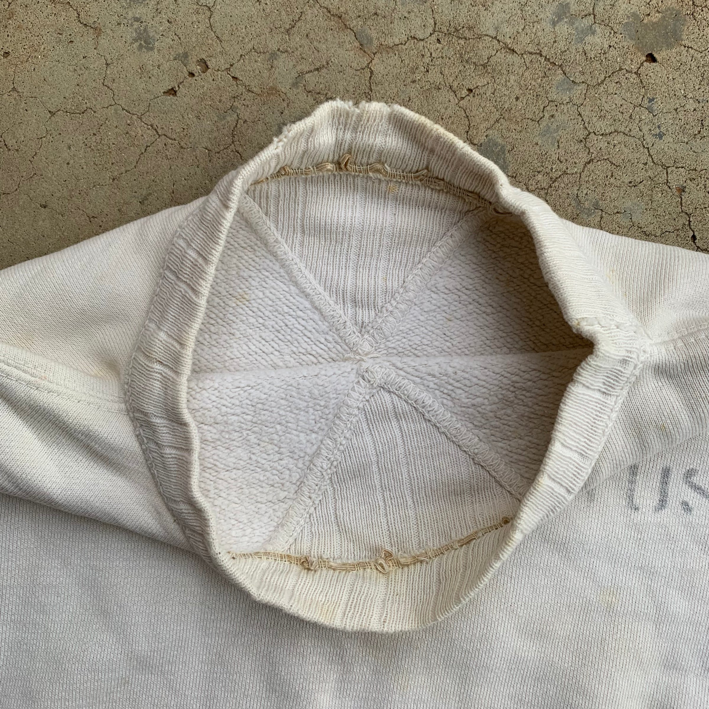 1940’s Thrashed WWII Stenciled Double V Sweatshirt Small