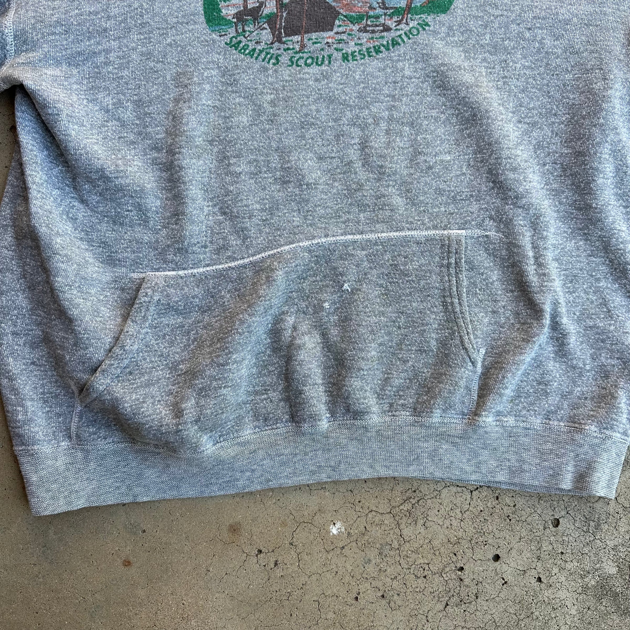 1950’s Hiawatha Council Boy Scout Hooded Sweatshirt Large