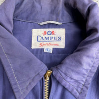 1950’s Purple Campus Nylon Rockabilly Work Jacket Size 42