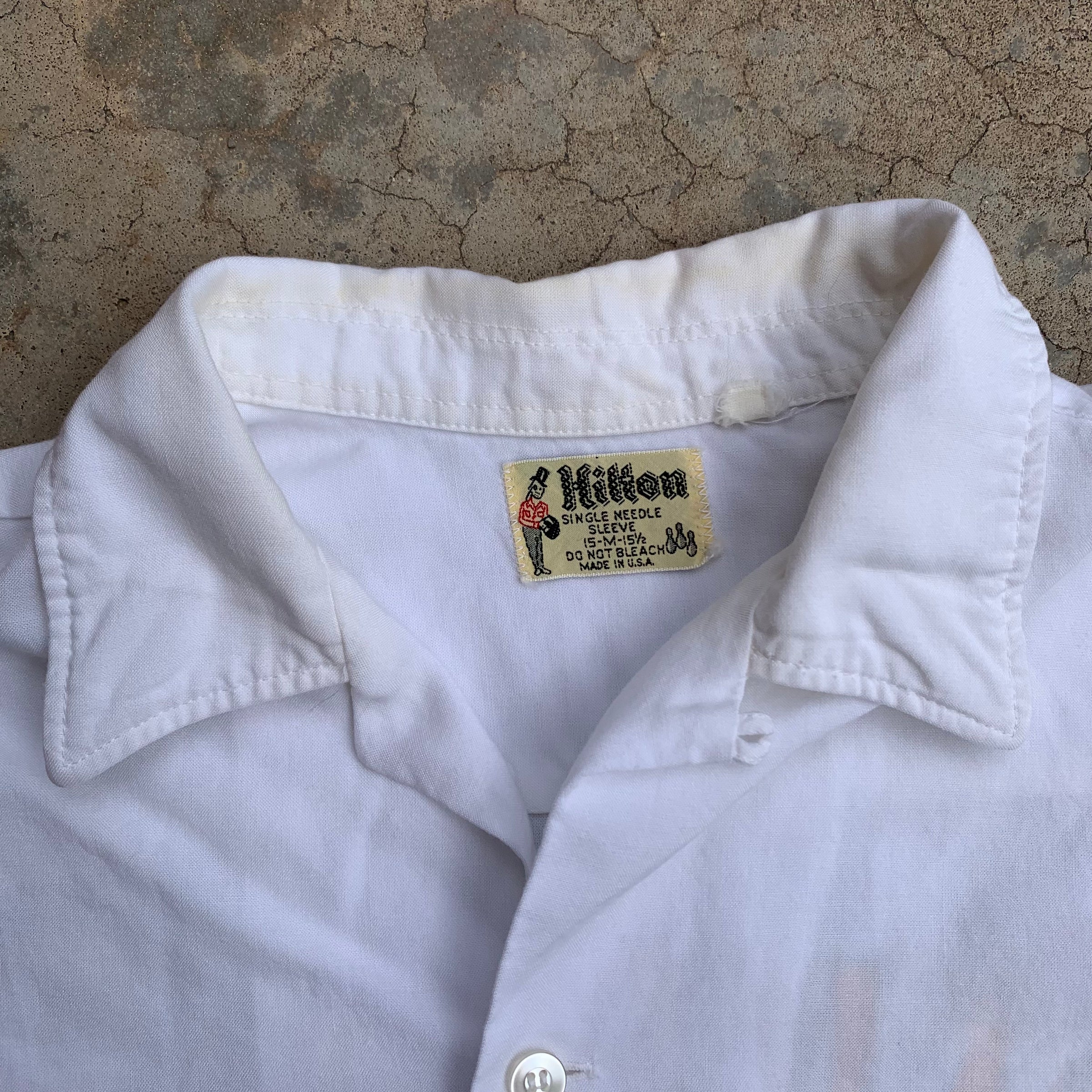 1960's Shriners Silk Embroidered Bowling Shirt Small