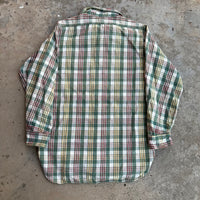 1940’s Sun Valley Plaid Cotton Flannel Shirt