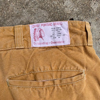 1950's Chief Pontiac Brand Work Pants 32” x 27”