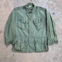 1963 Stenciled First Pattern Jungle Jacket Small Short