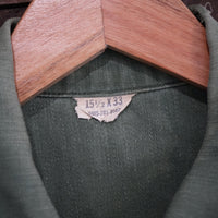 1960's Vietnam War USAF Patched Short Sleeve OG-107 Fatigue Shirt S/M