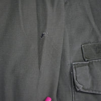 1960's Vietnam War US Army OG-107 Fatigue Shirt with Cut Sleeves Medium