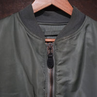 1950's Sage Green US Air Force Reversible MA-1 Bomber Jacket Large