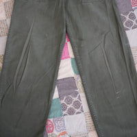1960's-1970's Vietnam War OG-107 Fatigue Pants 28" x 29.5"
