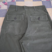 1960's-1970's Vietnam War OG-107 Fatigue Pants 28" x 29.5"