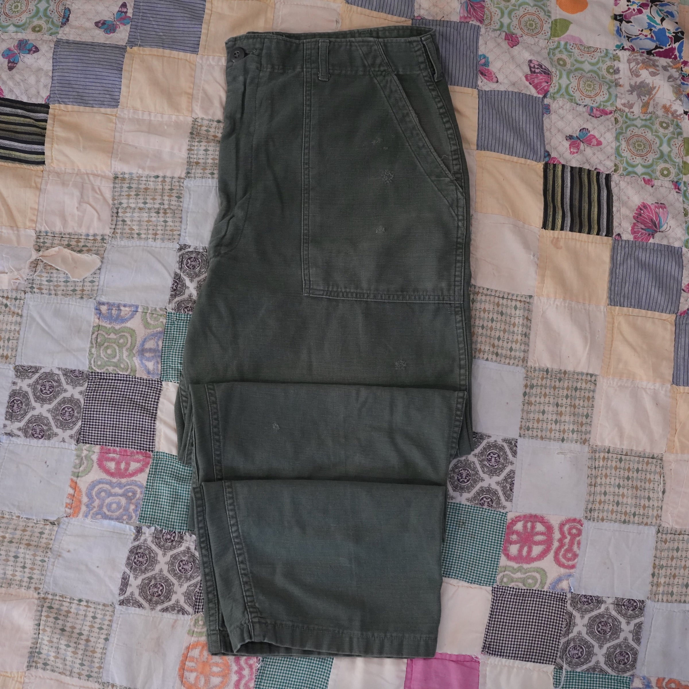 1960's/1970's Vietnam War OG-107 Fatigue Pants 36" x 28"