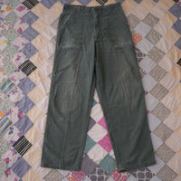 1960's Vietnam War OG-107 Fatigue Pants 30" x 29"