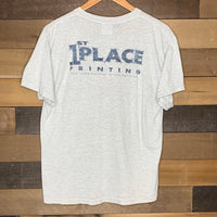 1990's Faded Heather Grey Southwestern Bulldogs Basketball T-Shirt Large