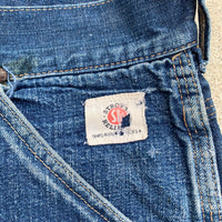 1950's Strong Reliable Denim Carpenter Jeans 32" x 30"
