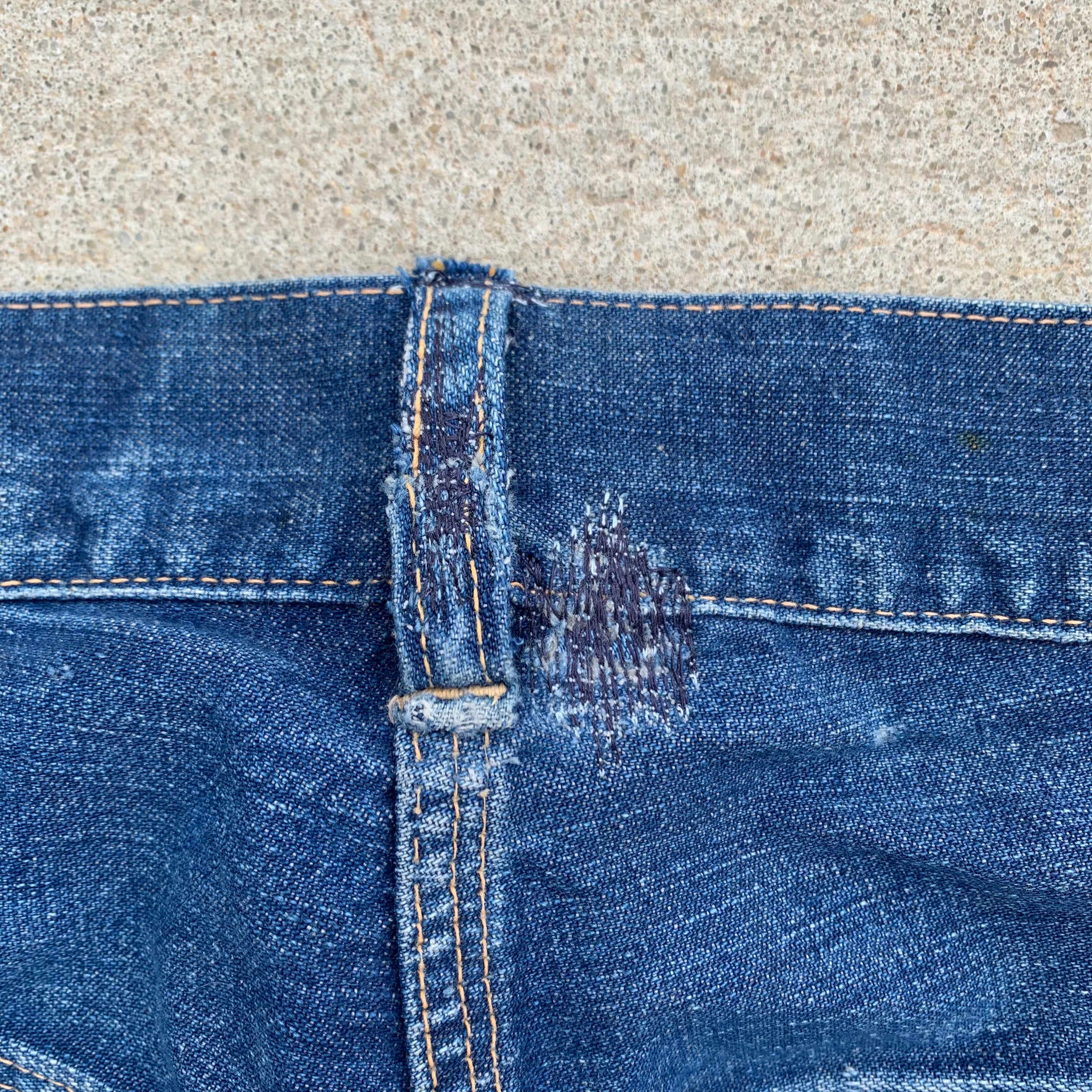 1950's Strong Reliable Denim Carpenter Jeans 32" x 30"