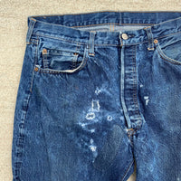 Late 1960's Big E Levi's 501 Selvedge Redline Denim Jeans 34" x 28"