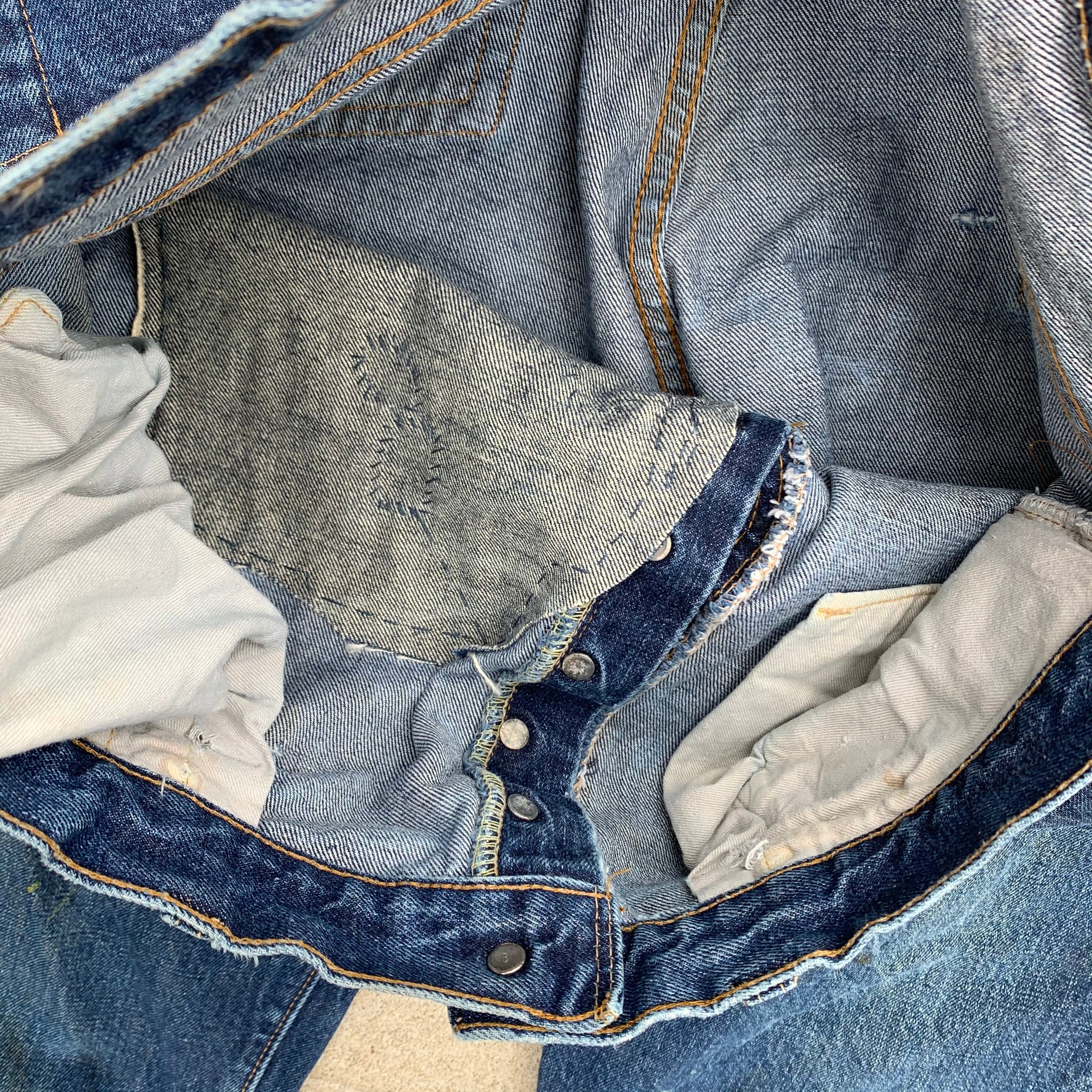 Late 1960's Big E Levi's 501 Selvedge Redline Denim Jeans 34" x 28"
