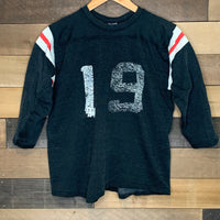 1960's Durene Cotton Black Numbered Jersey Small