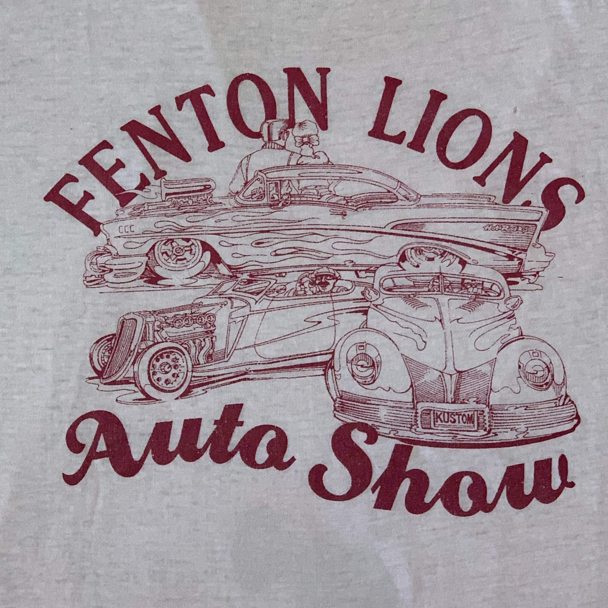 1960's Fenton Lions Auto Show Hot Rod T-Shirt Large