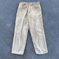 1960's Tan Black Sheep Double Knee Canvas Pants 31" Waist