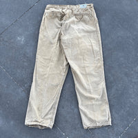 1960's Tan Black Sheep Double Knee Canvas Pants 31" Waist