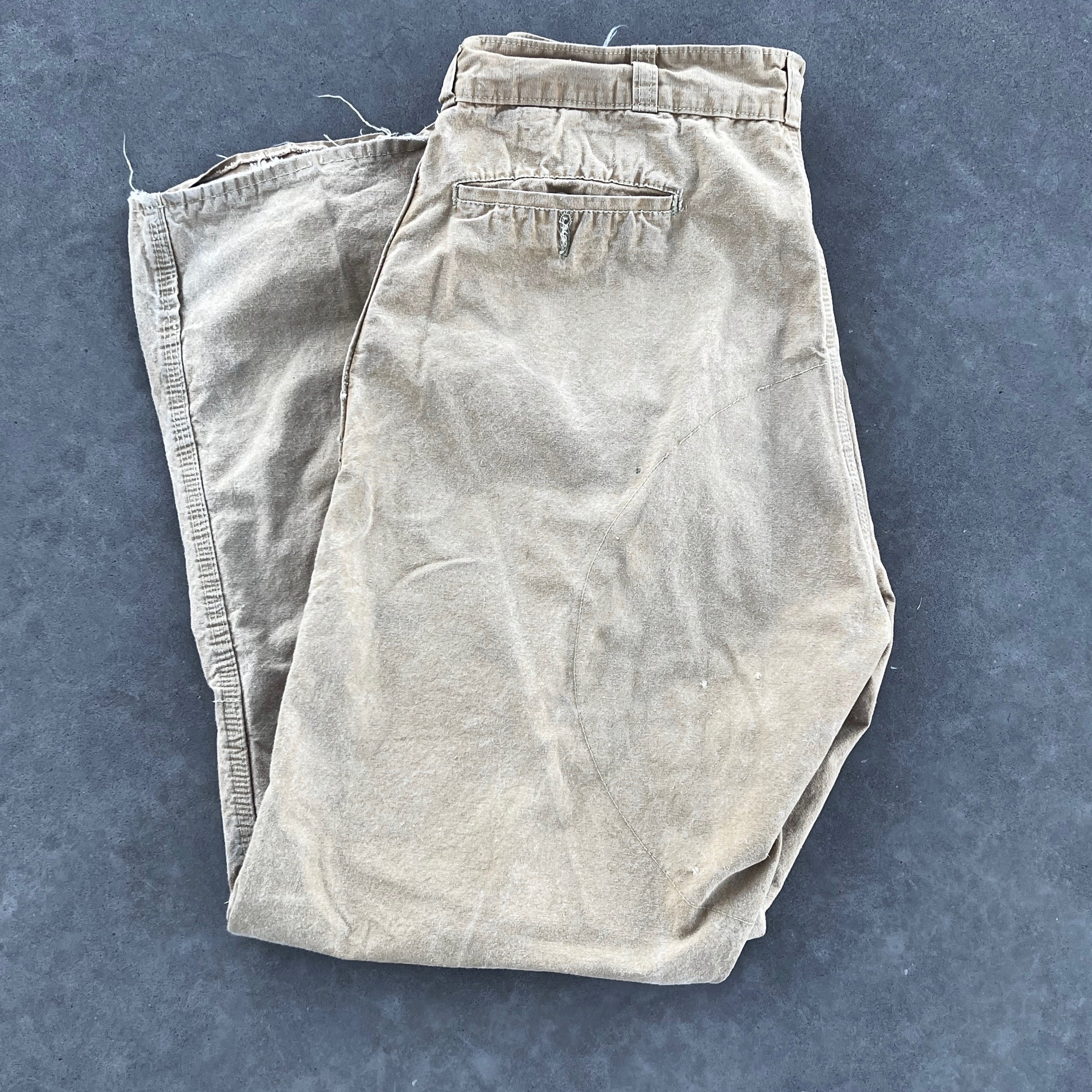 1960's Tan Black Sheep Double Knee Canvas Pants 31" Waist