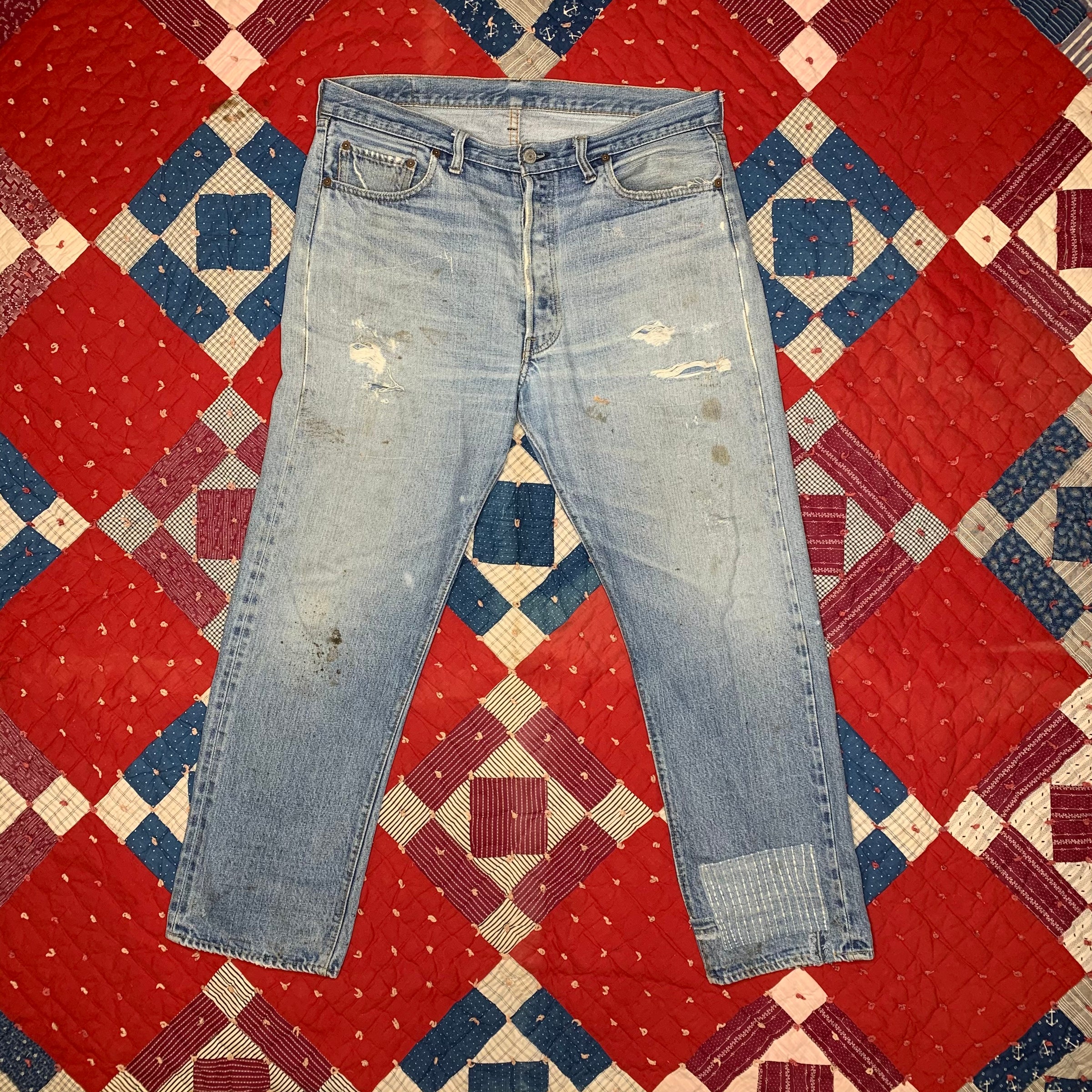 1970’s Single Stitch Levi’s 501 Redlines 37” Waist