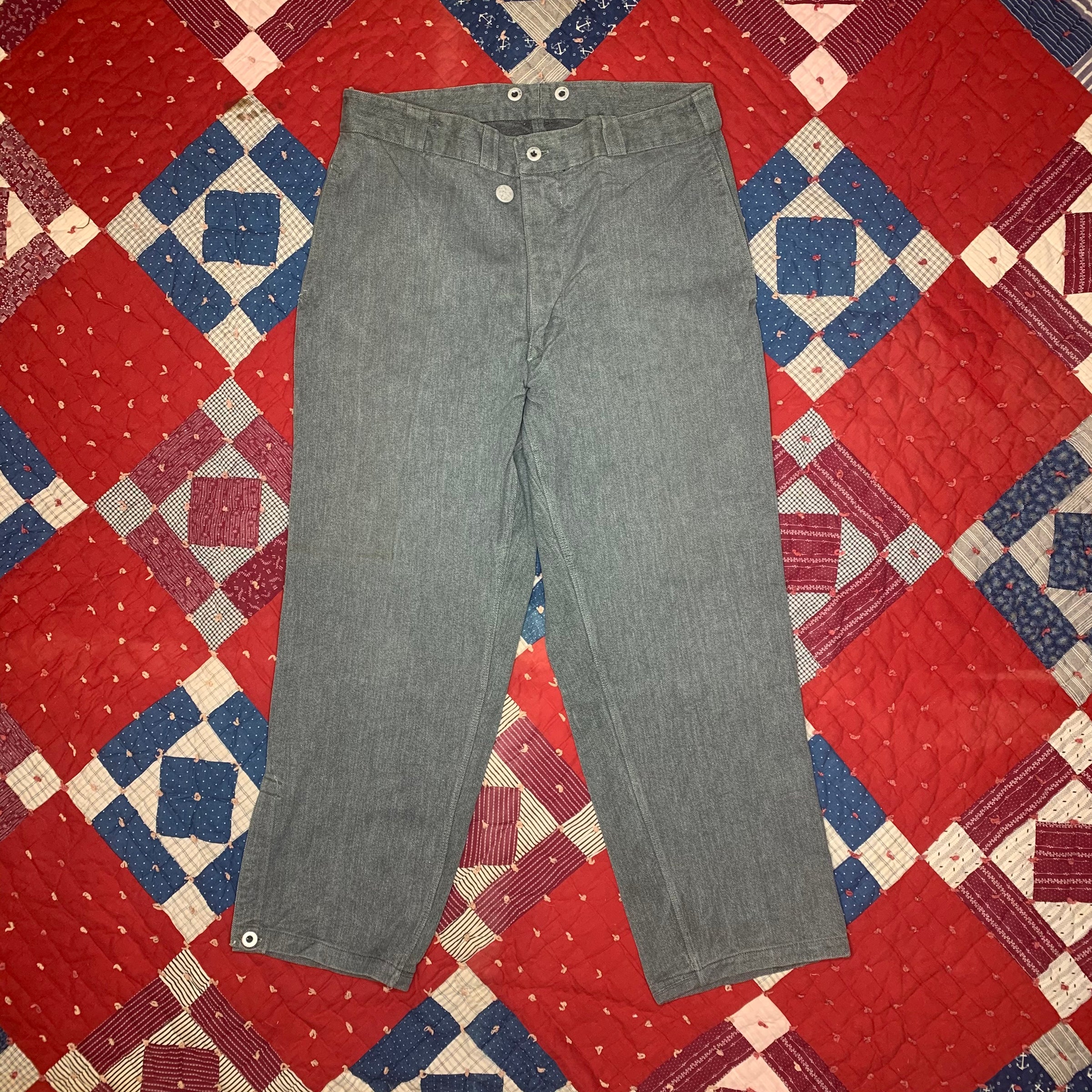 1930’s/1940’s Swiss Military Denim Pants 35” Waist