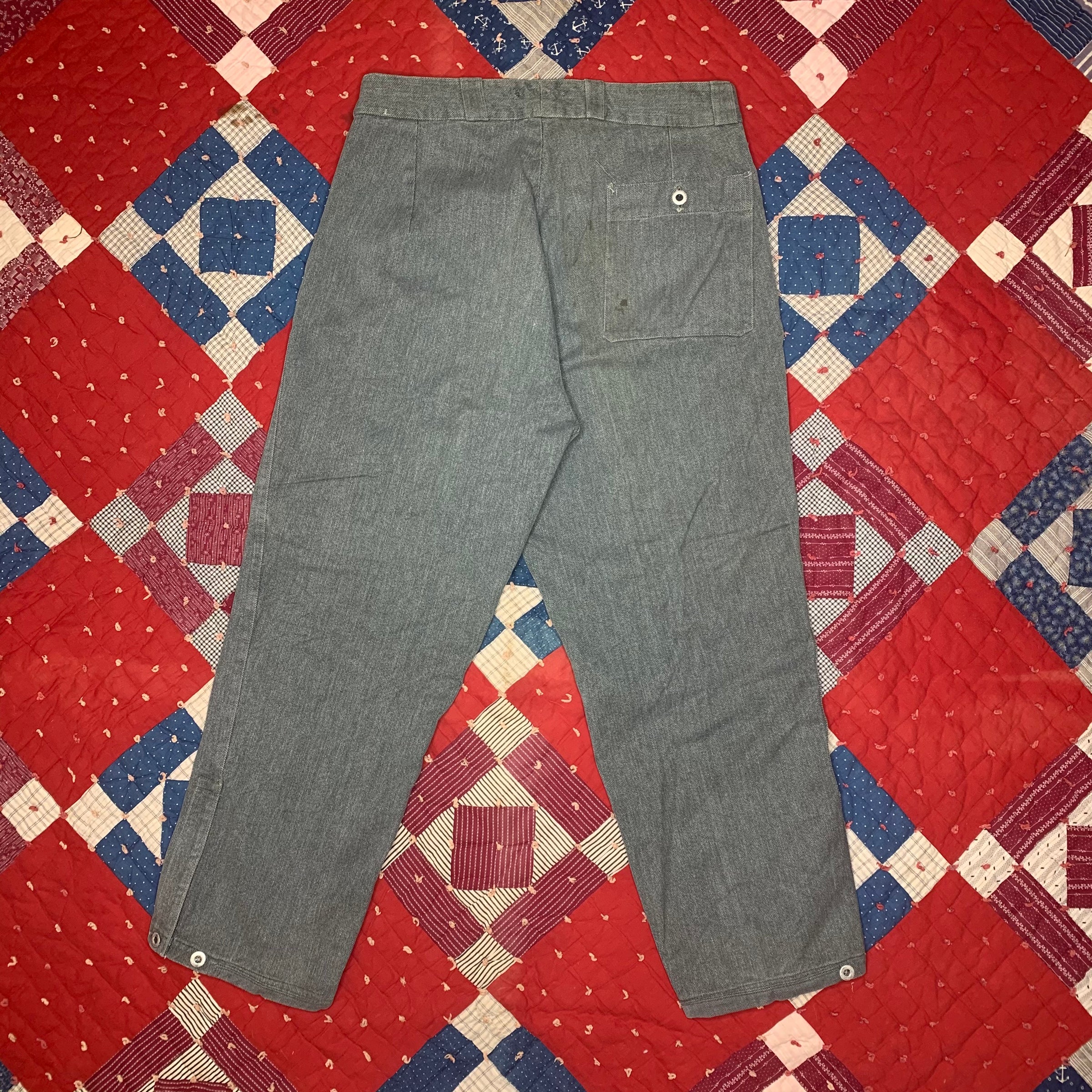 1930’s/1940’s Swiss Military Denim Pants 35” Waist