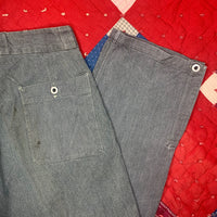 1930’s/1940’s Swiss Military Denim Pants 35” Waist
