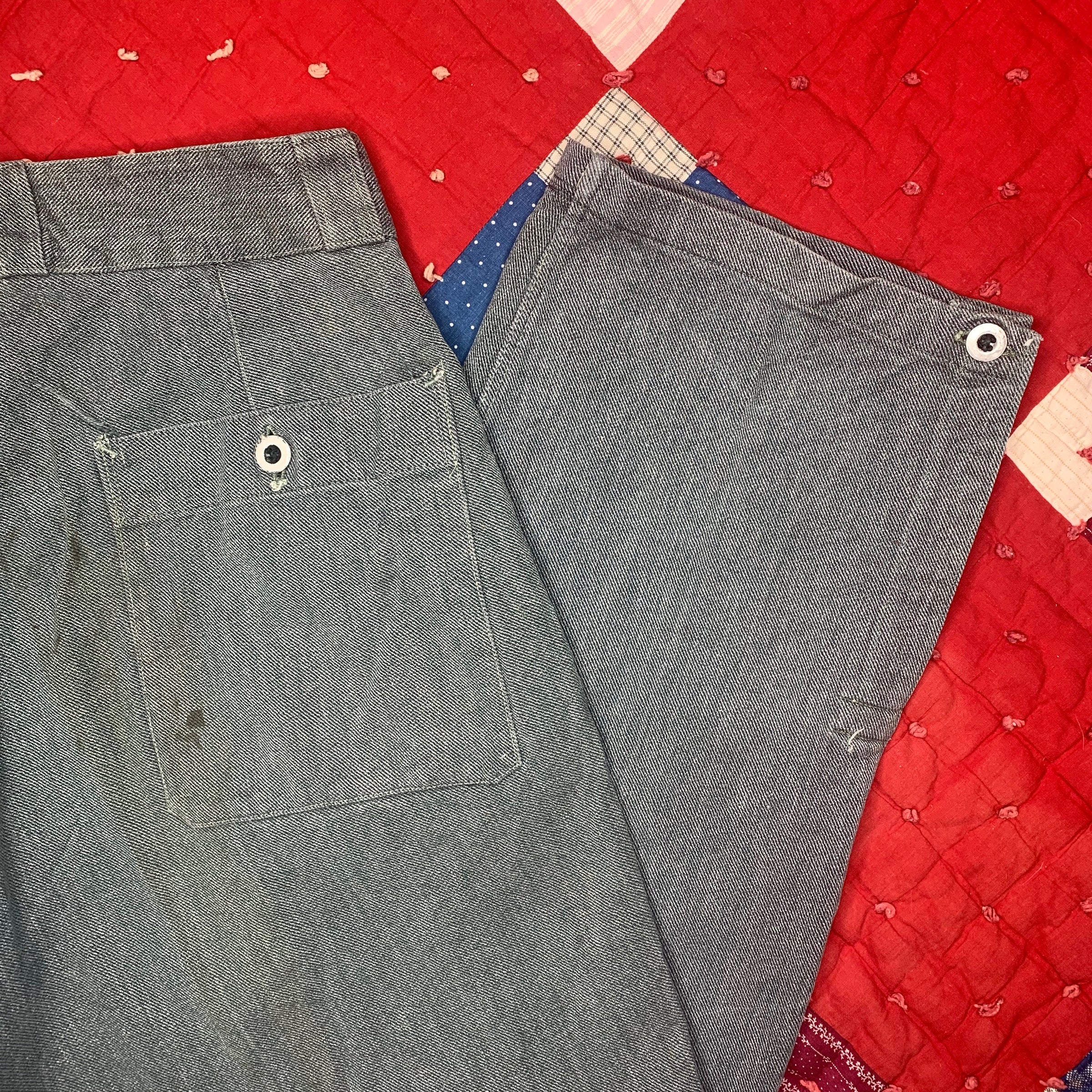 1930’s/1940’s Swiss Military Denim Pants 35” Waist