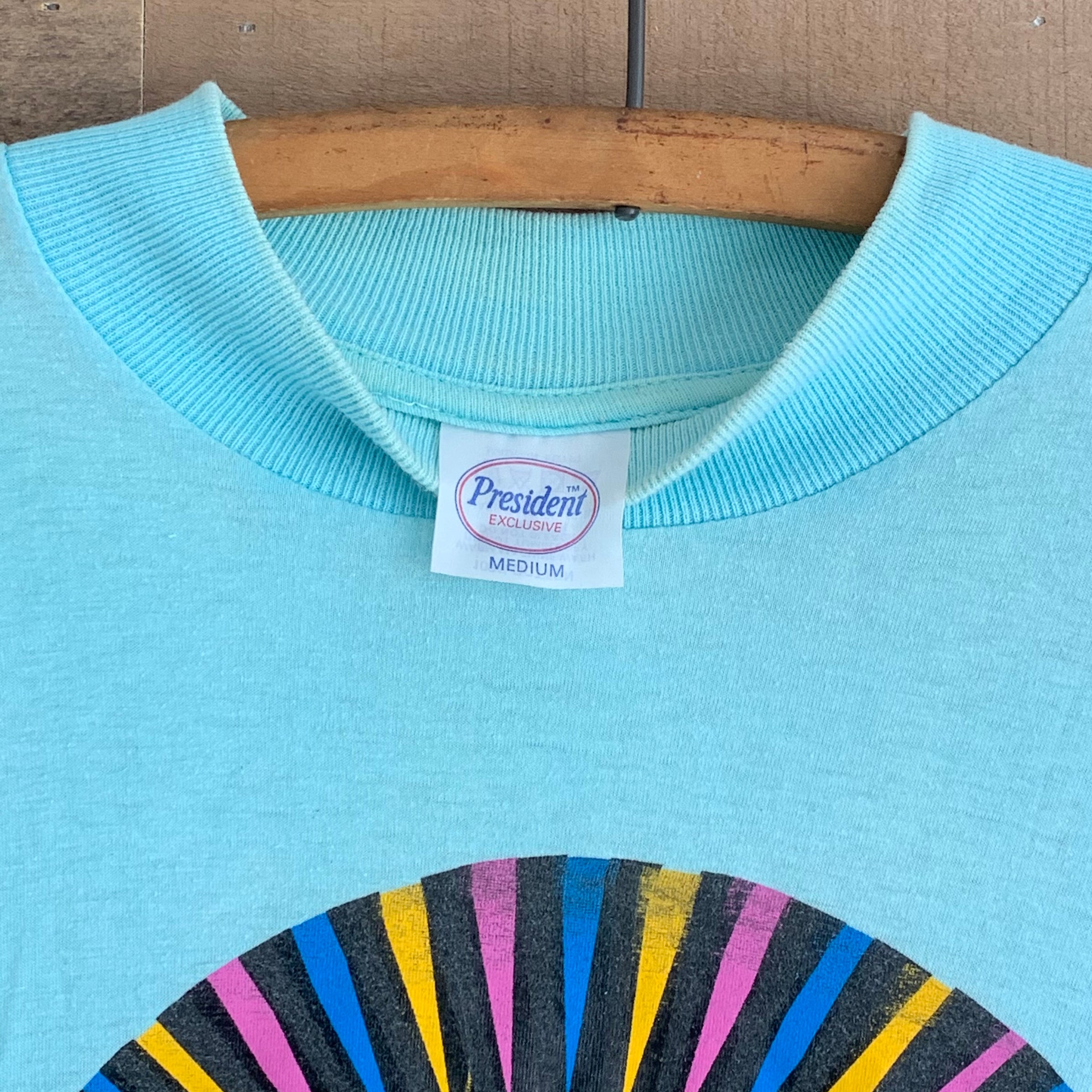 1989/1990 Sonic Boom "Spectrum" Album Mock Neck Longsleeve T-Shirt Large