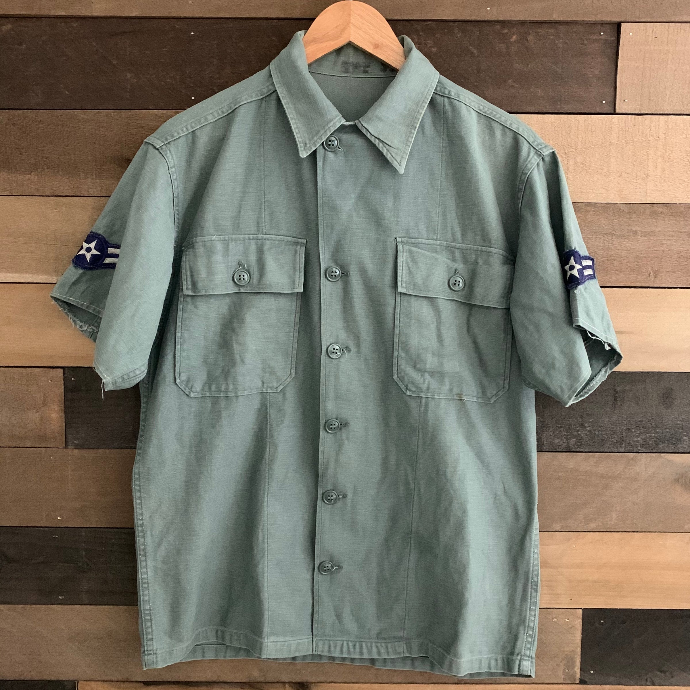 1950's/1960's First Pattern Sage Green 507 Fatigue Shirt