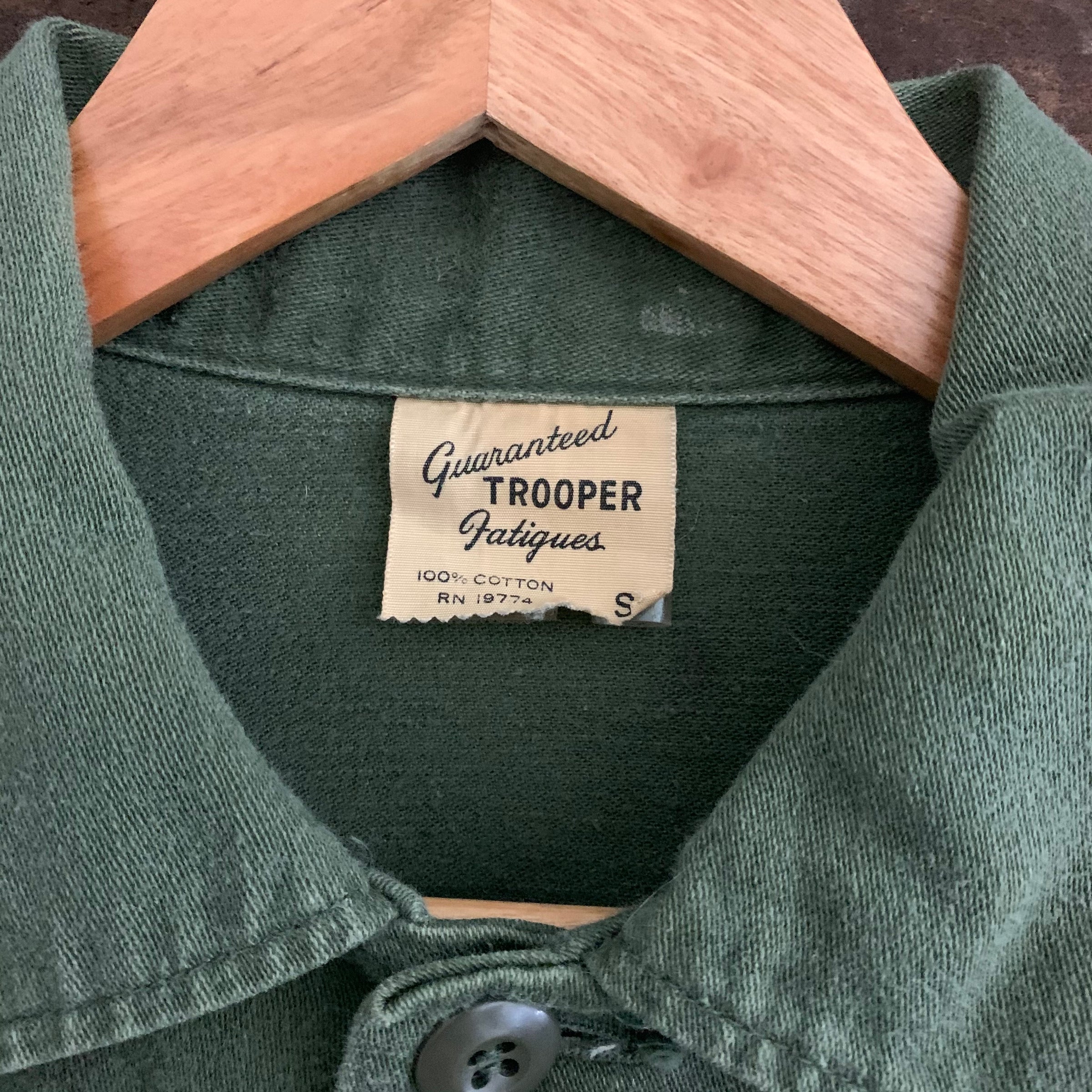 1960's-1970's Third Pattern Homemade Camo OG-107 Fatigue Shirt