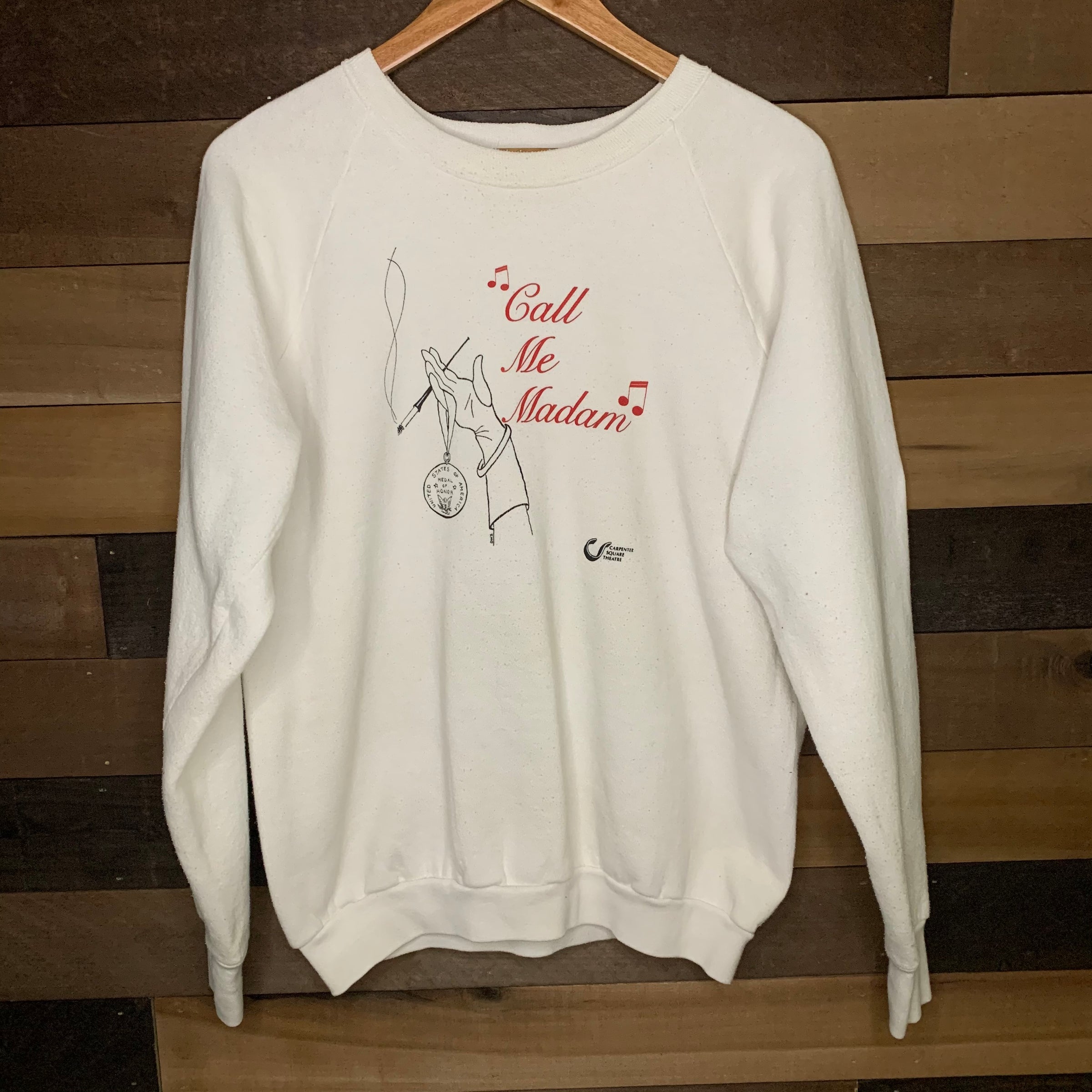 1980's Call Me Madam Political Satire Musical Crewneck Sweatshirt Large