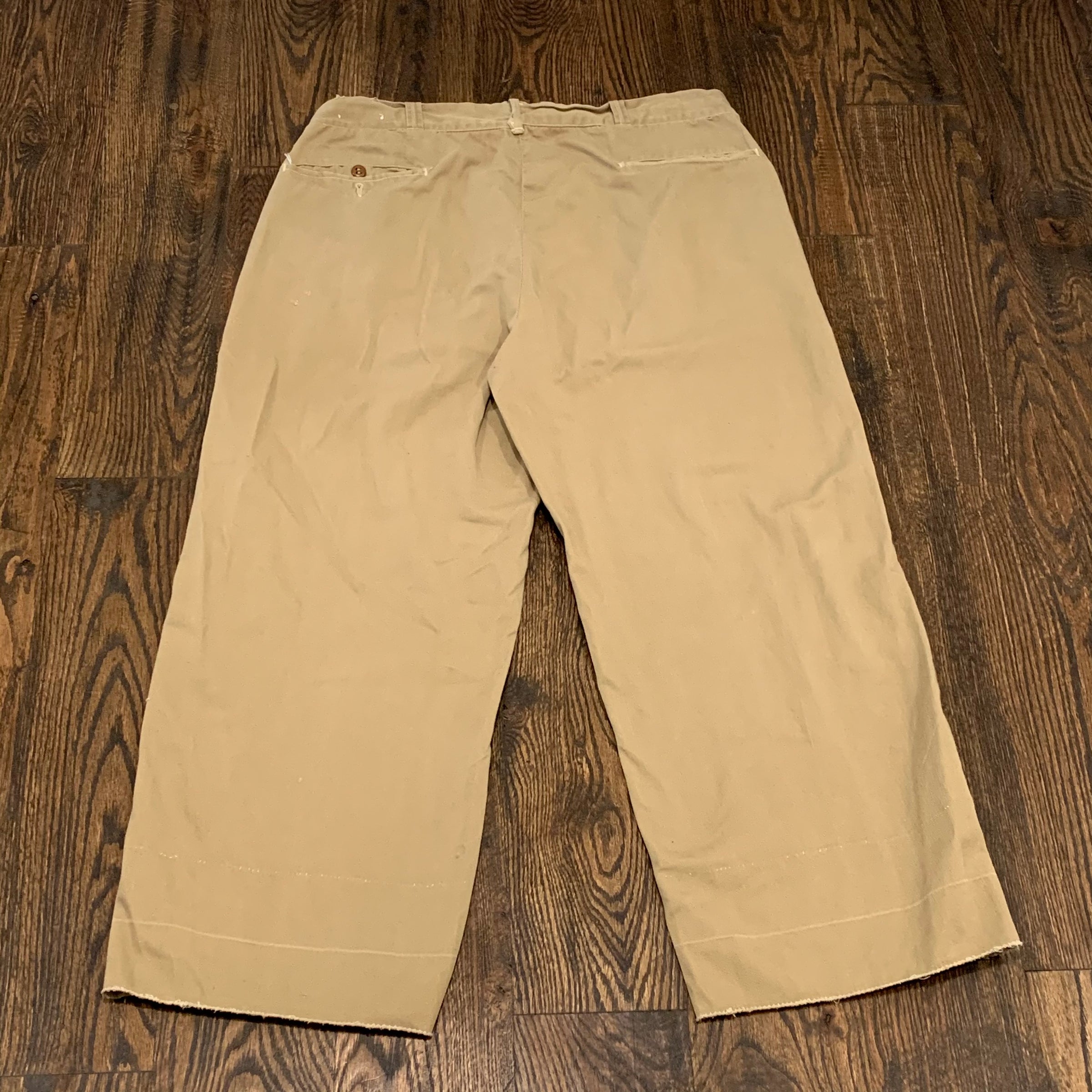 1950's Cropped Khaki Pants 34" Waist