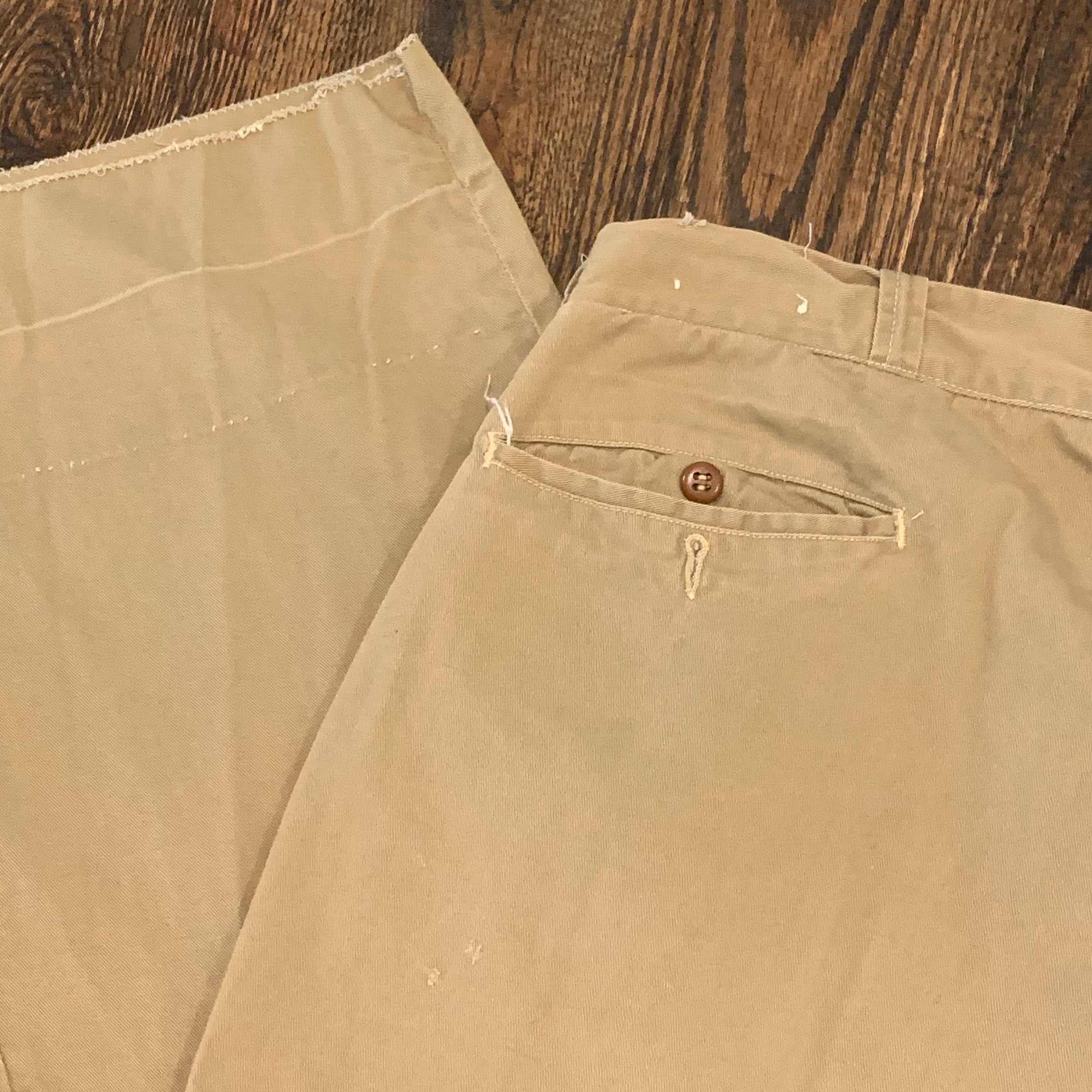 1950's Cropped Khaki Pants 34" Waist