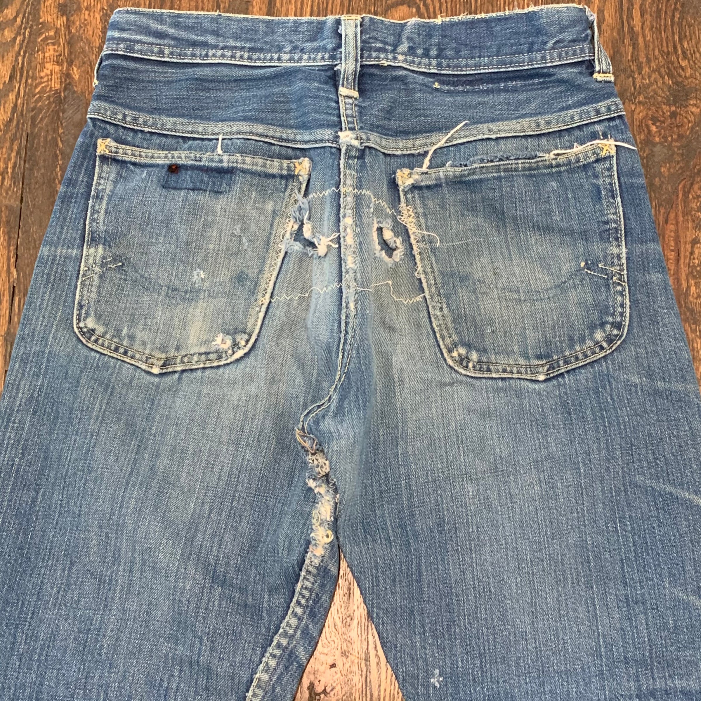 1960's Tuf Nut Zipper Front Jeans 28" Waist