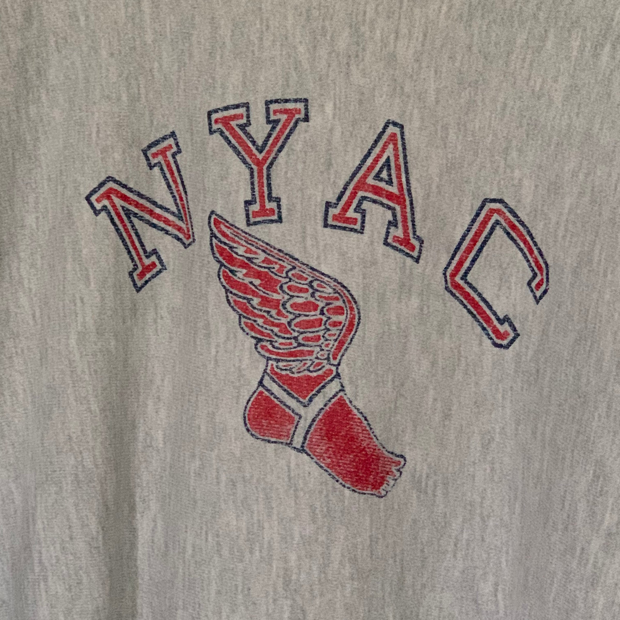 1980's Champion Reverse Weave NYAC Heather Grey Sweatshirt XXL