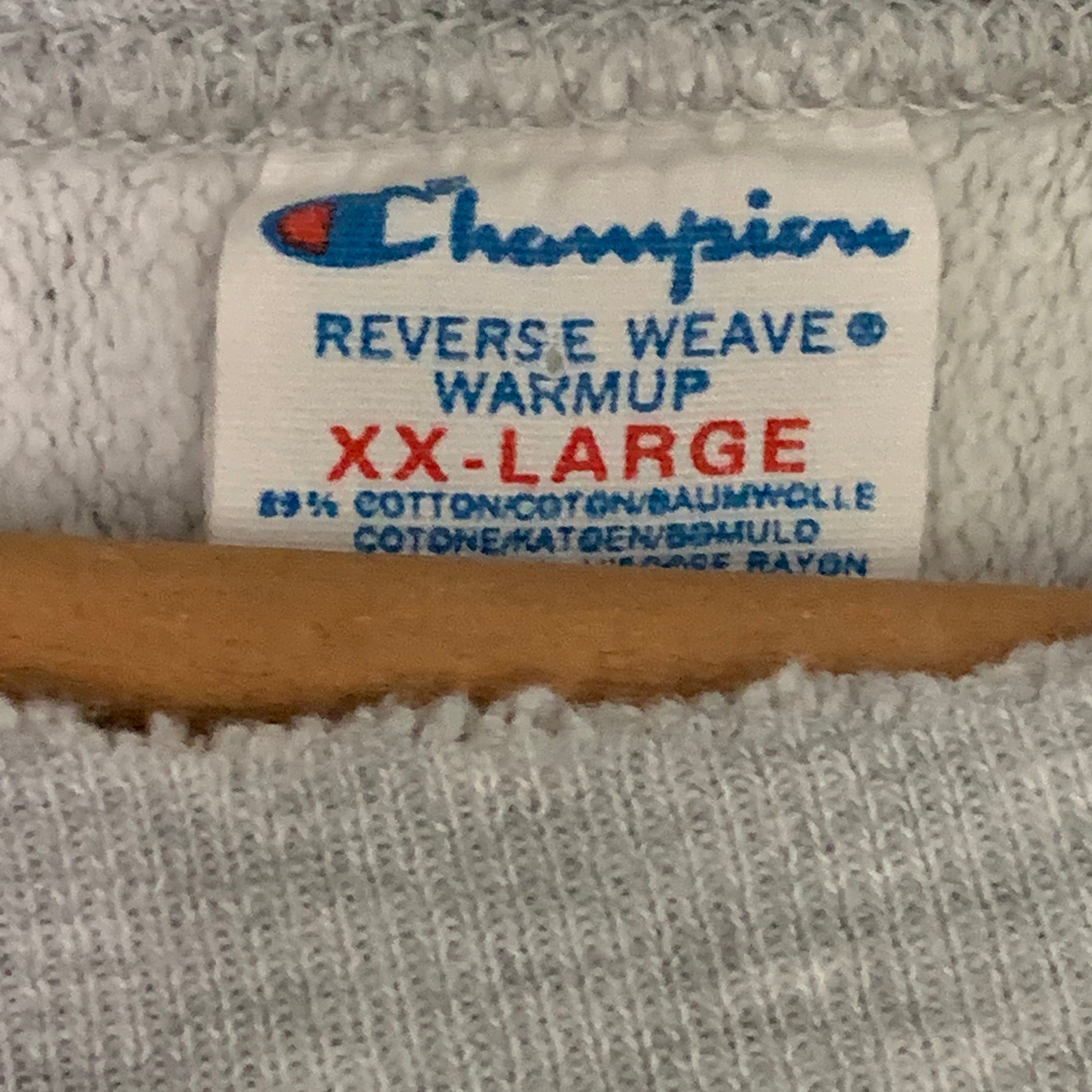 1980's Champion Reverse Weave NYAC Heather Grey Sweatshirt XXL