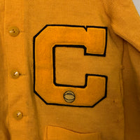 1950’s Sunflower Varsity Letterman Cardigan Sweater Medium