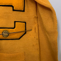 1950’s Sunflower Varsity Letterman Cardigan Sweater Medium