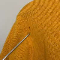 1950’s Sunflower Varsity Letterman Cardigan Sweater Medium