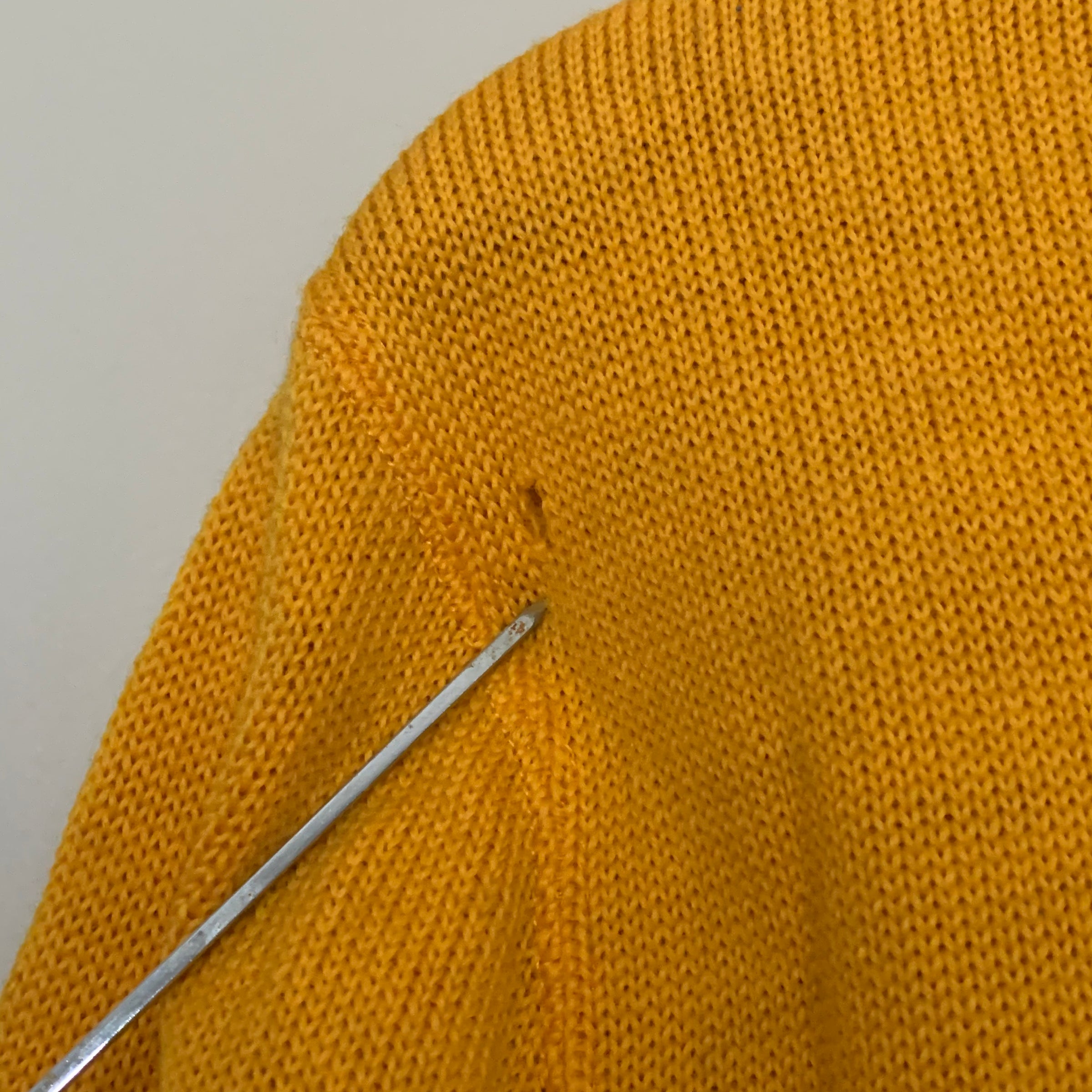 1950’s Sunflower Varsity Letterman Cardigan Sweater Medium